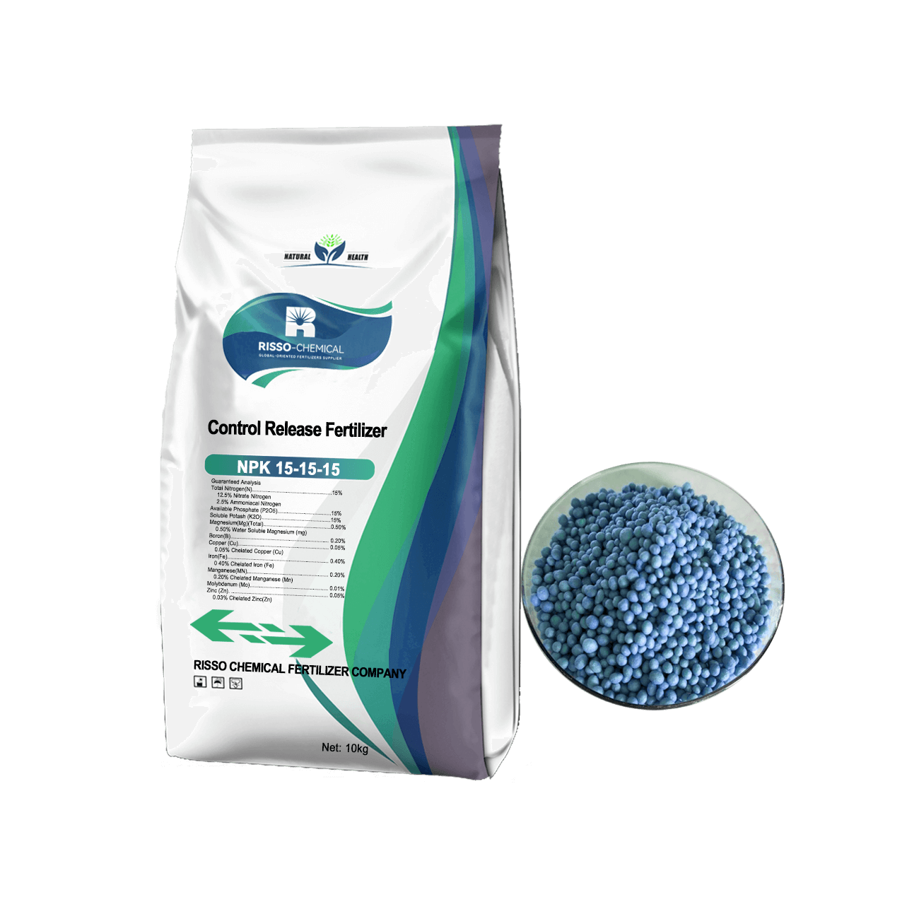 NPK 15-15-15<br/>Control release fertilizer