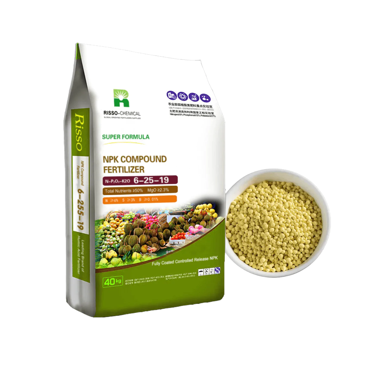 NPK 6-25-19 Controlled Release Fertilizers