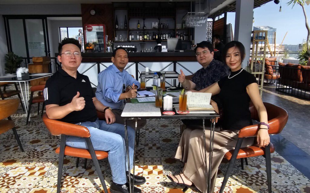 Risso team meeting with Cambodian clients