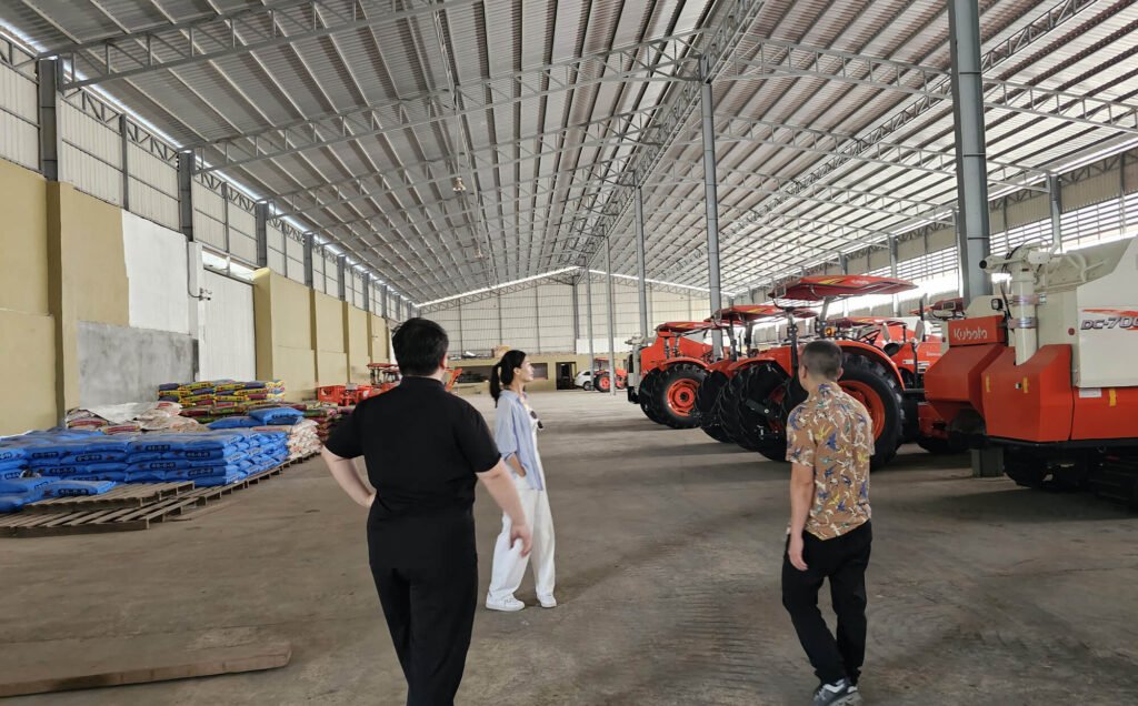 Visiting a Cambodian customer farm1