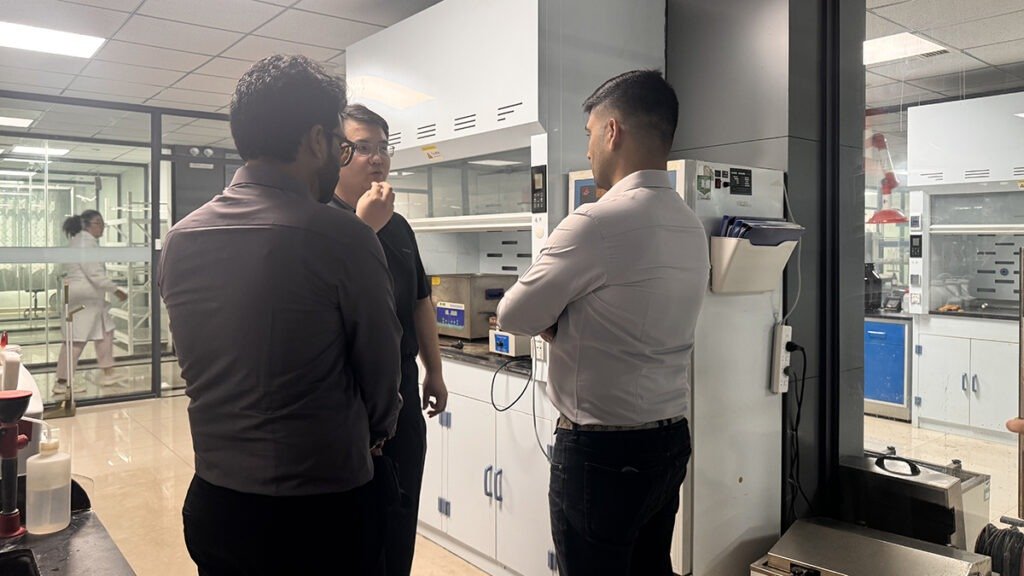 Indian customers visited Risso laboratory and exchanged technical information